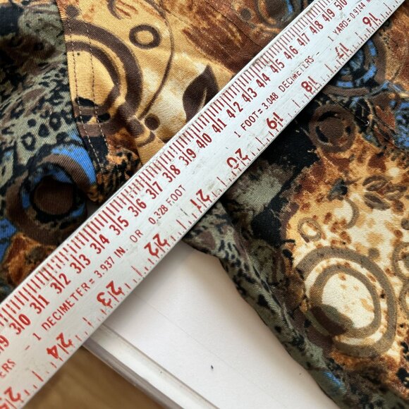 Vintage Samanthas Style Shoppe Womens Abstract Print Top XL Cotton - Picture 6 of 8